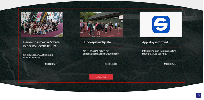 Aktuelles auf der Startseite